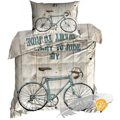 Ropa de cama de satén de algodón 3D 140x200cm BICICLETA