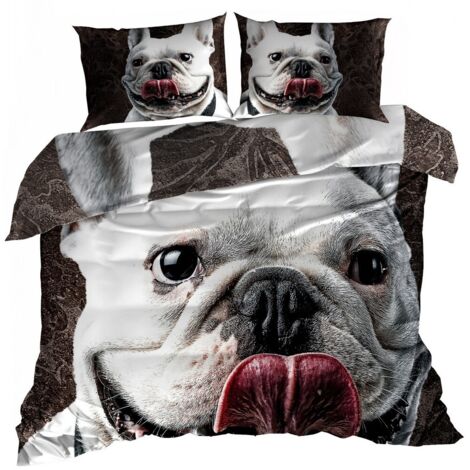 Ropa de cama de satén de algodón 3D 140x200cm BULLDOG