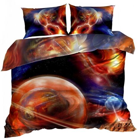 Ropa de cama de satén de algodón 3D 140x200cm KOSMOS