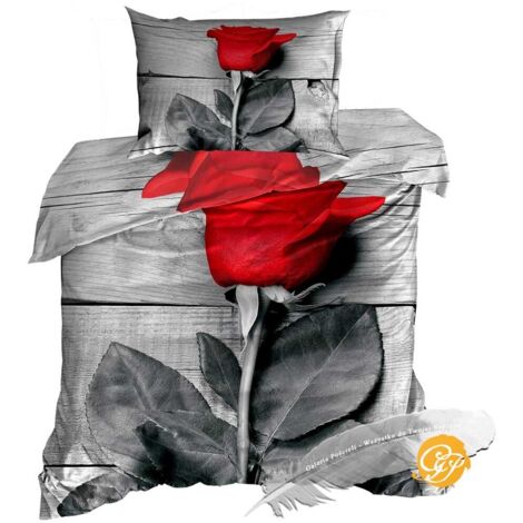 Ropa de cama de satén de algodón 3D 140x200cm ROSA