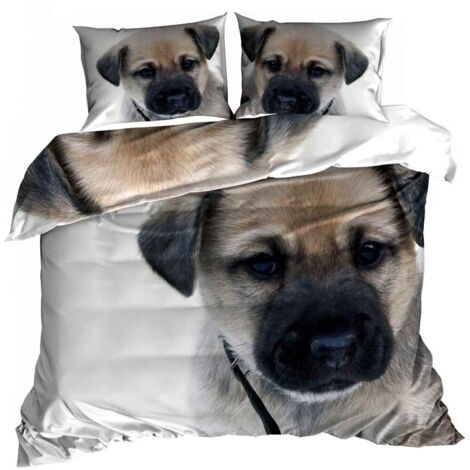 Ropa de cama de satén de algodón 3D 160x200cm CACHORRO