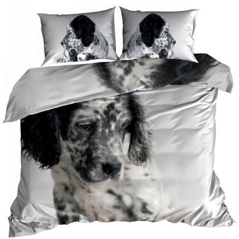 Ropa de cama de satén de algodón 3D 160x200cm PARCHES