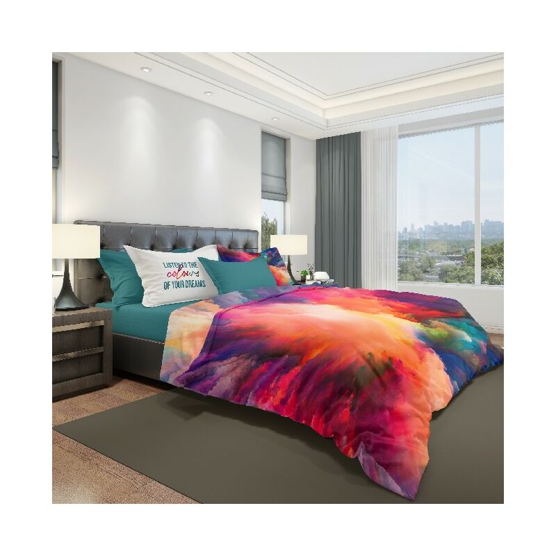 

Ropa de cama Dream - Individual - con sabana bajera, sabana, funda de almohada - Multicolor en Algodon, 150 x 280 cm