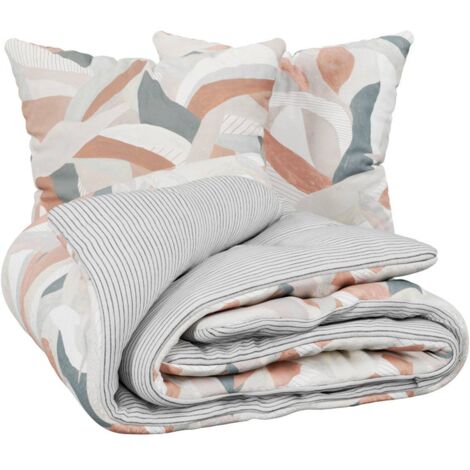 Ropa de cama marrón Aeris 240x220cm - Atmosphera créateur d'intérieur