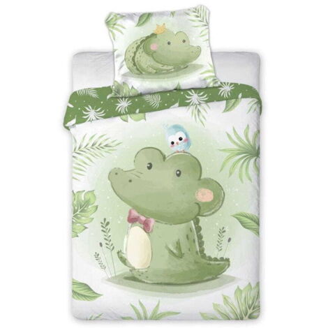 Ropa de cama para bebé 100x135 Abrazos de cocodrilo