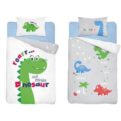 Ropa de cama para bebé 100x135 Dino ALGODÓN