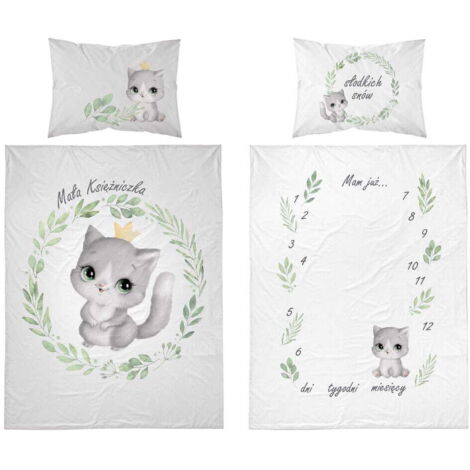 Ropa de cama para bebé 100x135 Kitten Princes ALGODÓN