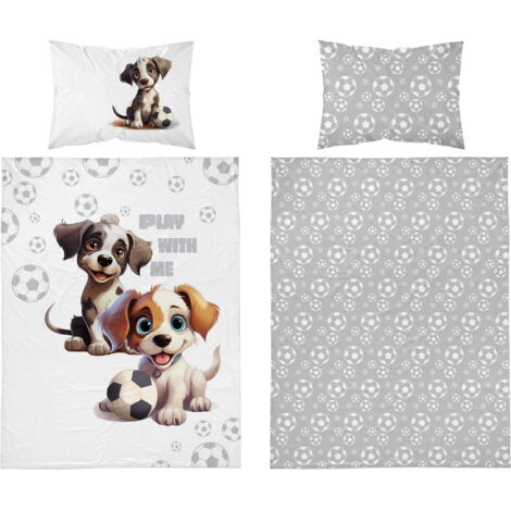 Ropa de cama para bebé 90x120 Perros ALGODÓN