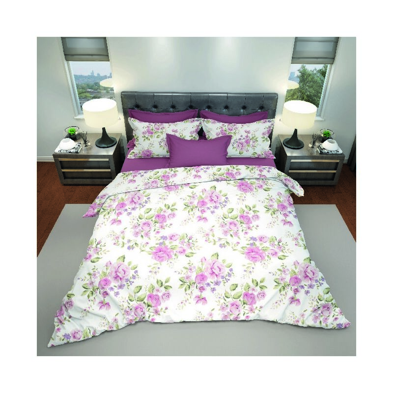 

Ropa de cama Rose - Individual - con sabana bajera, sabana, funda de almohada - Multicolor en Algodon, 150 x 290 cm