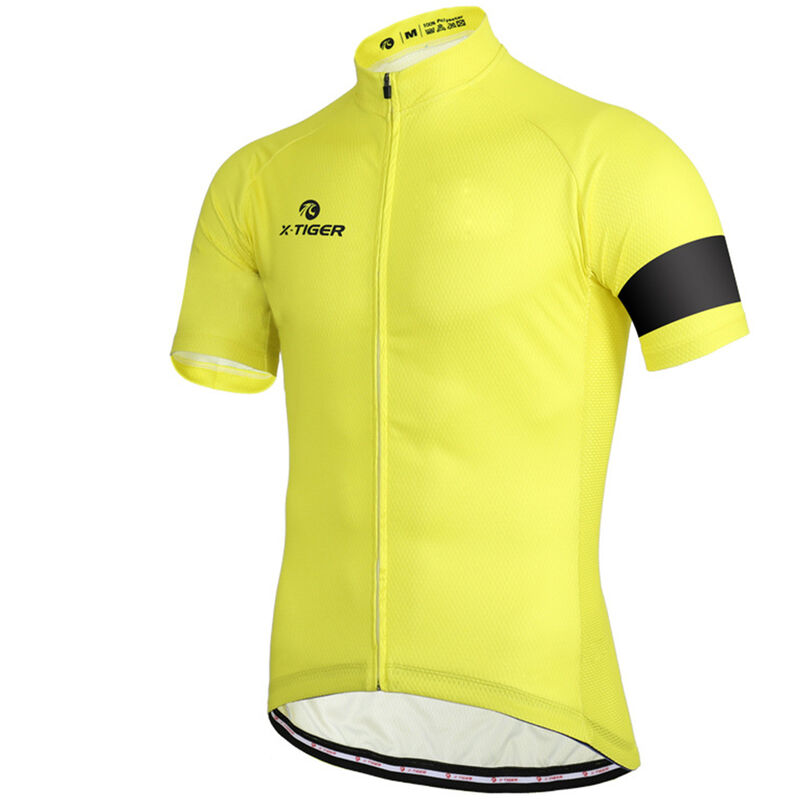 

Ropa de ciclismo de verano Camiseta de ciclismo de carretera / montana Ropa masculina Manga corta de secado rapido,Raya amarilla y negra, 2XL