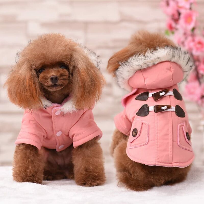 

Ropa de nieve para perros, ropa para perros y gatos Ropa de abrigo para mascotas (Cofre S: 34-36cm, rosa)