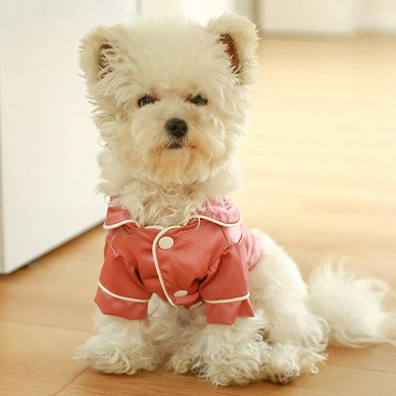 Ropa de pijamas para mascotas Teddy Bichon Pomeranian Bulldog Disfraces Tirano Cachorros y gatos Ropa cómoda de seda