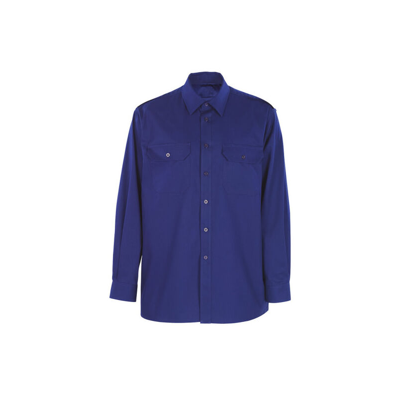 

Camisa clásica 100% algodón SAFETOP Biville | Azul - L