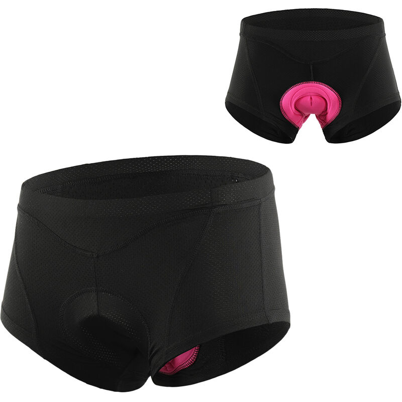 

Ropa interior de bicicleta para mujer Calzoncillos de bicicleta acolchados de gel 3D Pantalones cortos de ropa interior de ciclismo MTB,Negro, XXL