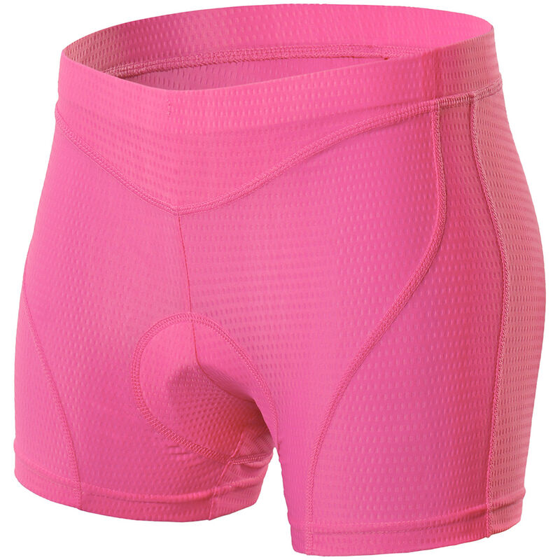 

Ropa interior de bicicleta para mujer Pantalones cortos de ropa interior acolchados en 3D para bicicleta MTB Ciclismo Ciclismo,Rosa, L