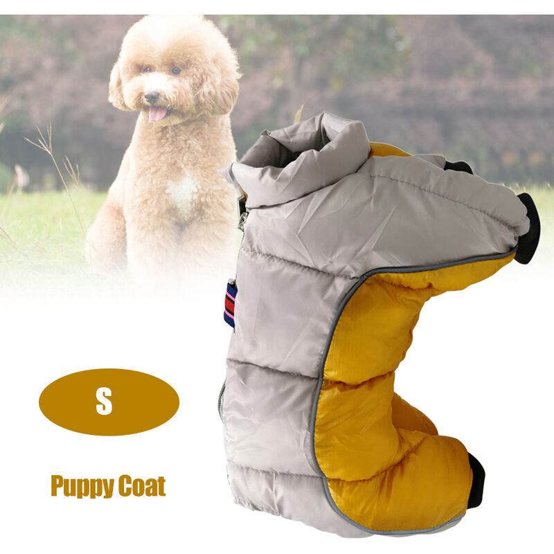 

Ropa para perros, chaqueta de invierno mas gruesa,Amarillo, S