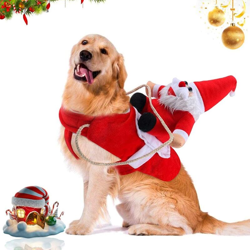 

Ropa para perros de Navidad, Disfraces creativos para perros de Navidad, Disfraces de Papá Noel para perros y gatos, Ropa para mascotas, Abrigos de