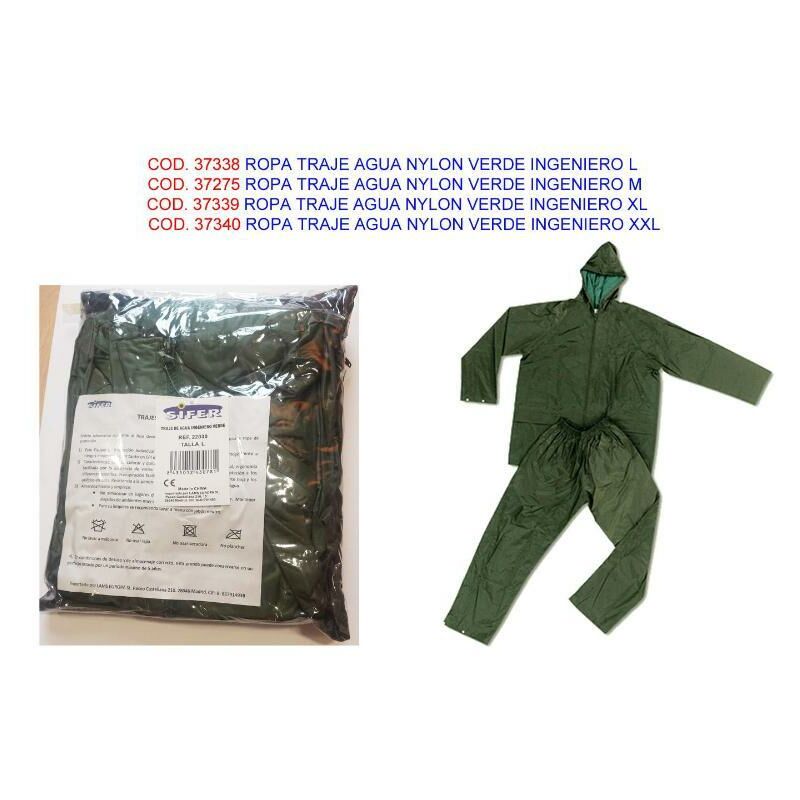 

ropa traje agua nylon verde ingeniero xl - Mibricotienda