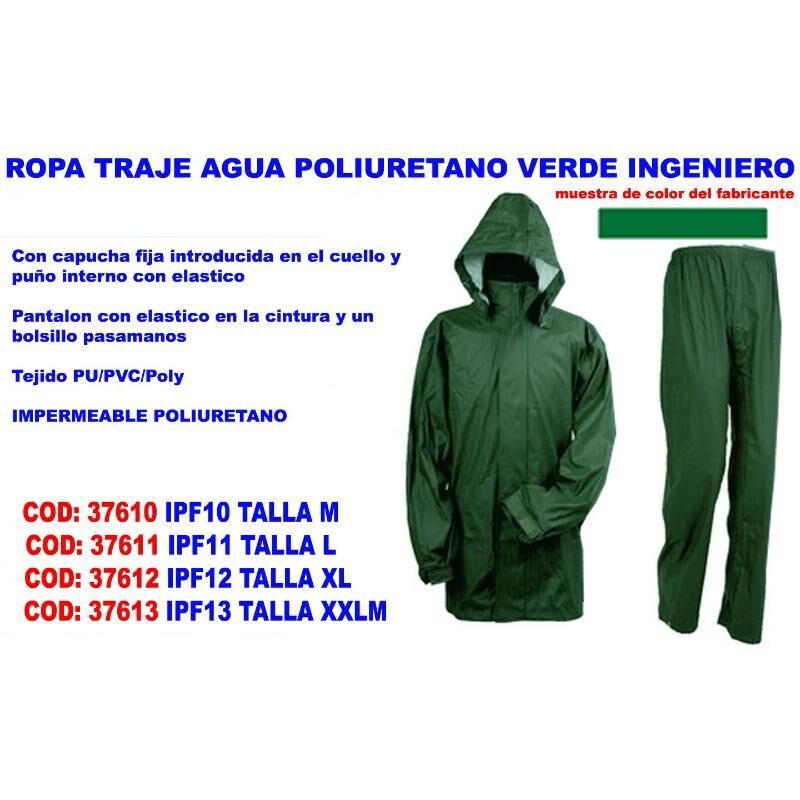 

MIBRICOTIENDA ropa traje agua poliuretano ipuf11 verde ingeniero l