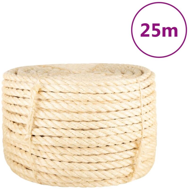 Rope 100% Sisal 16 mm 25 m Vidaxl