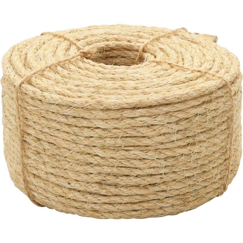 Rope 100% Sisal 10 mm 100 m Vidaxl
