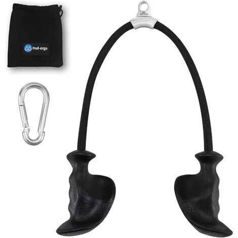 Rope Pour Triceps - Poignées Ergonomiques TPE - Câble Nylon Épais 91 cm - Fixation Universelle Pour Machine À Câbles - 1 Pièce