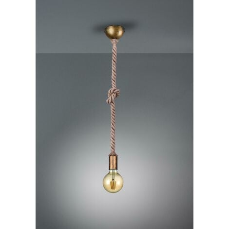 Cord sospensione filo rame antico max h. 150 Trio lighting Vintage rame  antico Metallo E27