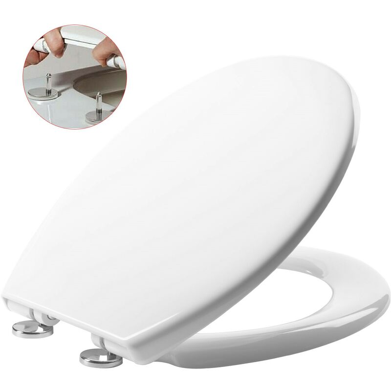 Image of Neutron Soft Close Toilet Seat - Top Fix Quick Release Easy Clean - Roper Rhodes