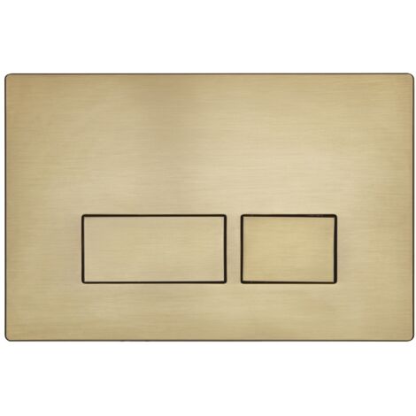 Roper Rhodes Plaza Brushed Brass Dual Flush Plate Button - TR9001 TR9002 TR9009