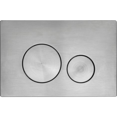 Roper Rhodes Rondo TR9053 Dual Flush Plate Button Brushed Nickel Finish Grey