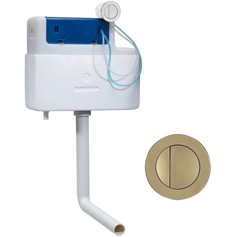 Roper Rhodes Torrent Concealed Dual Flush BTW + TR9034 Round Brushed Brass