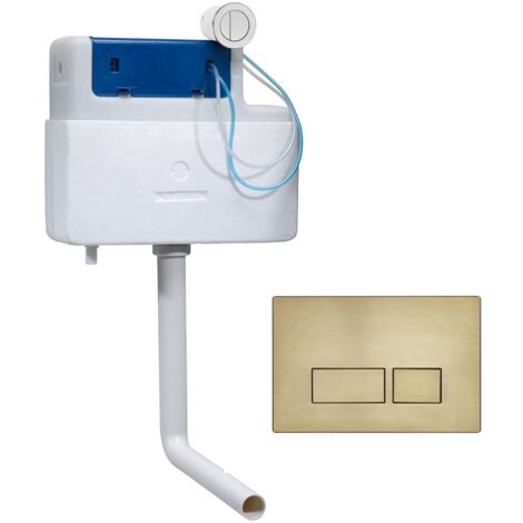 Roper Rhodes Torrent Concealed Dual Flush BTW + TR9036 Square Plate Brass Finish