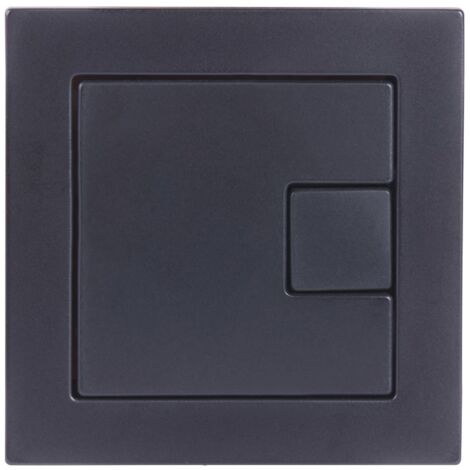 Roper Rhodes TR9028 Black Square Dual Flush Plate Button - TR9001 TR9002 TR9009