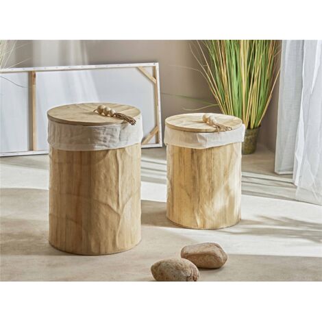Ropero Madera Nat. C/Tapa 55 Cms. S/2 40Dx55 Cms