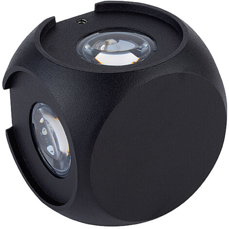 RORY APPLIQUE LED NERO 4X1W 4000K - BELLOTTI
