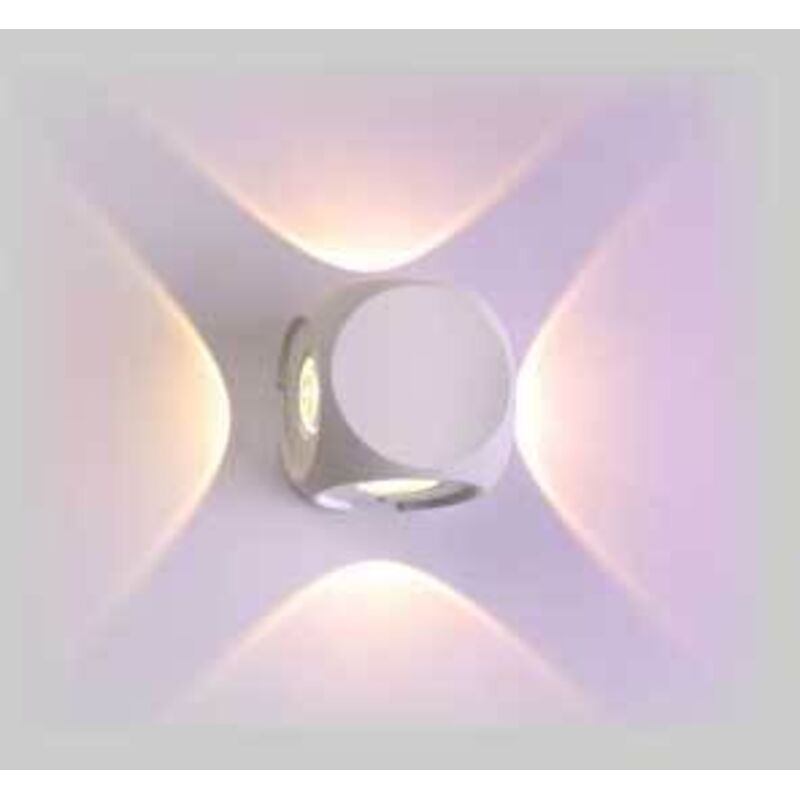 Applique a led rory 4x1w 263lm 4000k - colore bianco