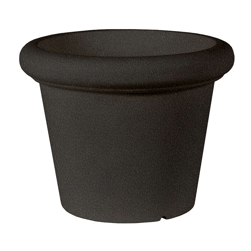 Rosa 45 Jardinière Ronde et Rustique d'Intérieur et d'Extérieur Pour Plantes et Fleurs Très Résistante au Temps. Fabriqué en Polyéthylène en Espagne