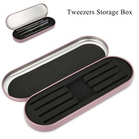 Rosa Aufbewahrungsbox für Wimpernverlängerungen, professioneller Make-up-Clip-Organizer
