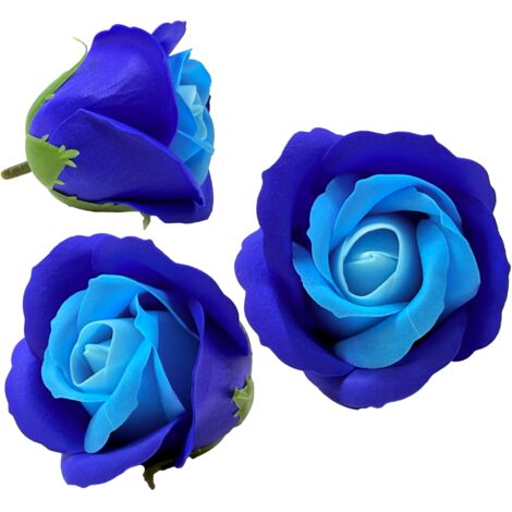 Rosa de jabón bicolor - Granate y azul