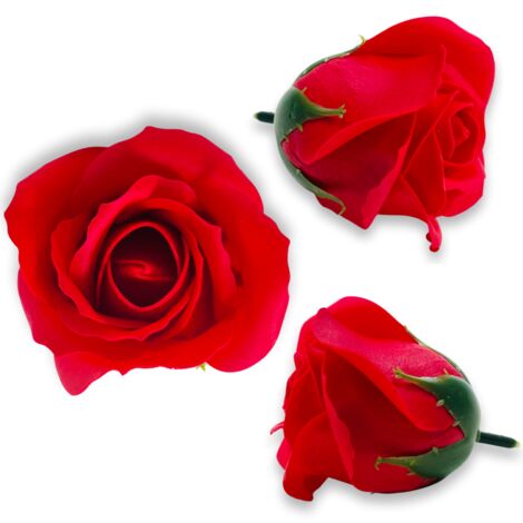 Rosa de jabón roja