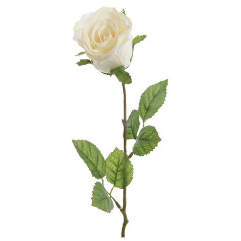 ROSA DECORATIVA BIANCA H45CM