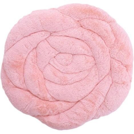 (Rosa) Due morbidi e comodi cuscini in velluto rosa, antiscivolo, adatti per casa, ufficio, divano, pavimenti in legno, 45 cm