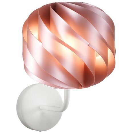 Rosa Metallwandlampe aus Metall Cm. 25 x 28 x 34 Std