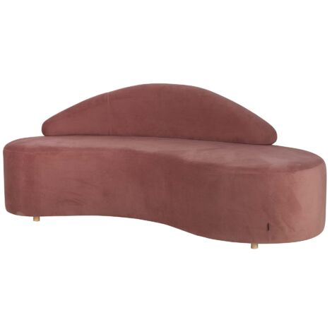 Rosa Samtsofa 195X84X76 Cm