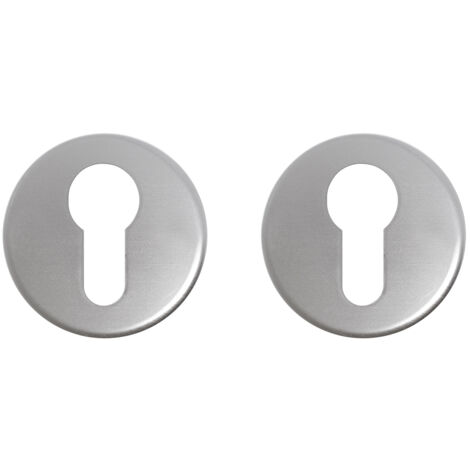 Rosace à cliquer de cylindre ronde en aluminium - Par set