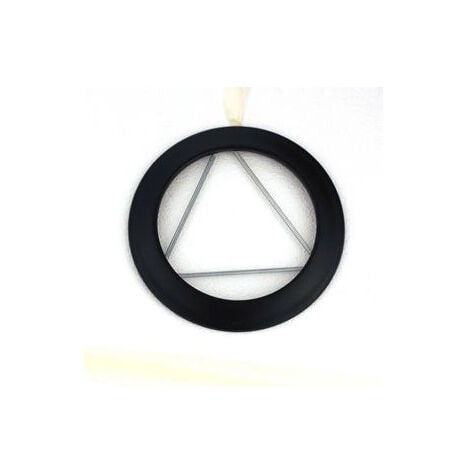 Rosace à ressorts émaillé pour poêle à bois - Diamètre : 130 - Couleur : Noir Mat