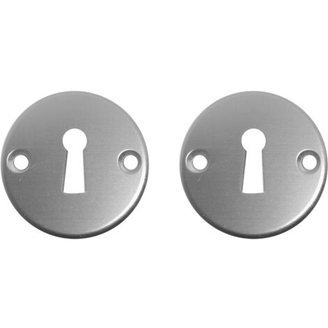 Rosace à trou de serrure ronde en aluminium - Par set