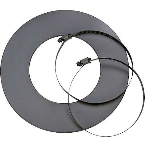 Rosace avec collier de serrage gris