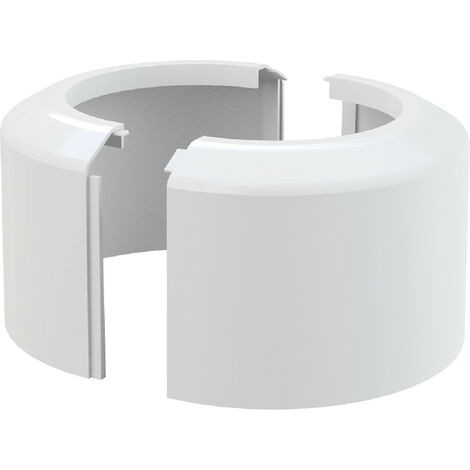 Rosace blanche grande WC, diamètre 110 mm