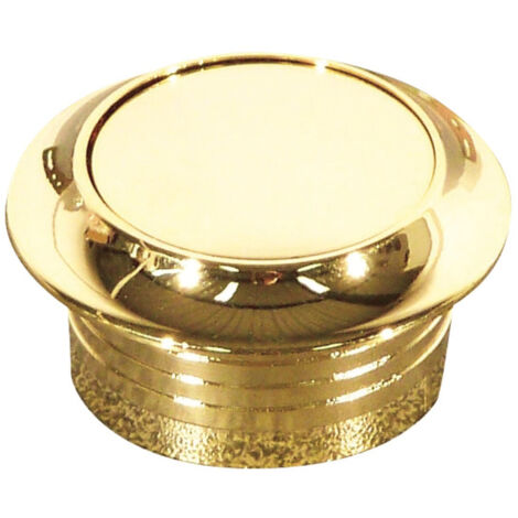 Rosace + Bouton Doré épaisseur De Porte 13 Mm